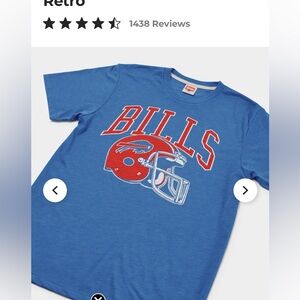 Retro Buffalo Bills Helmet Tee By Homage Sz L